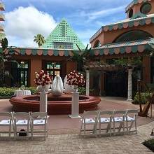 Wedding Disney Swan Dolphin West Courtyard